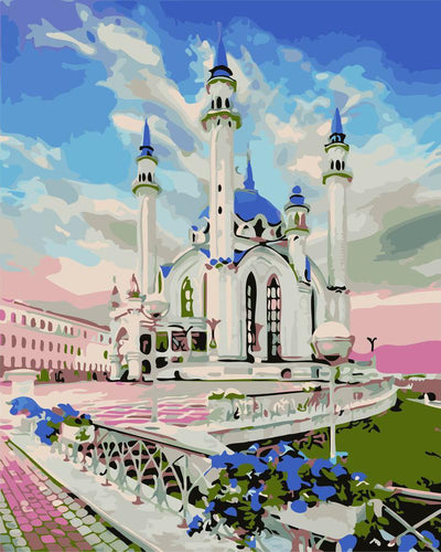 Dipingere con i numeri - Monumento dai colori del cielo