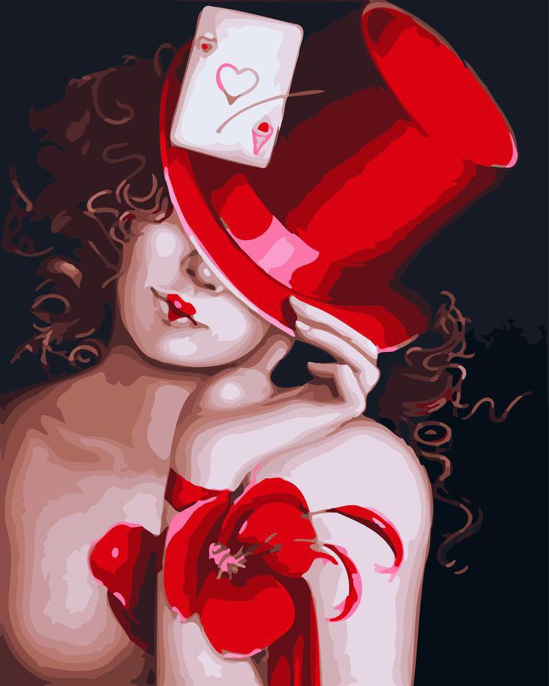 Dipingere con i numeri - Sensuale regina di cuori