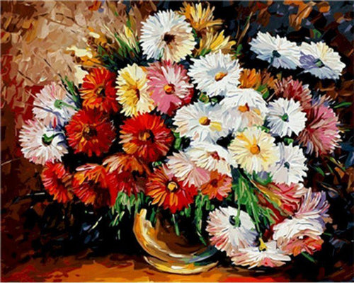 Dipingere con i numeri - Bouquet di margherite