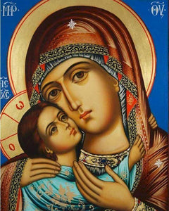 Dipingere con i numeri - La Vergine e Gesù bambino