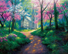 Carica l&#39;immagine nel visualizzatore di Gallery, Dipingere con i numeri - Strada in primavera