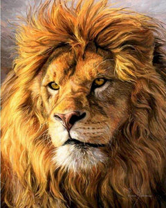 Dipingere con i numeri - La fierezza del leone