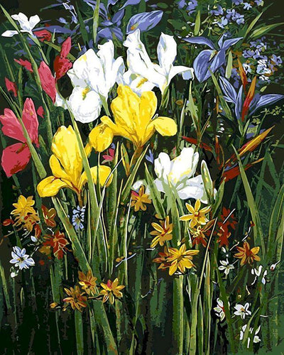 Dipingere con i numeri - In mezzo ai fiori