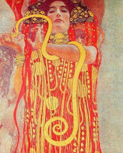 Carica l&#39;immagine nel visualizzatore di Gallery, Dipingere con i numeri - Gustav Klimt - Donna con serpente