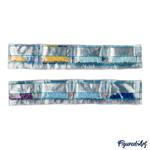 Diamond Painting - Rose bianche e uccelli blu