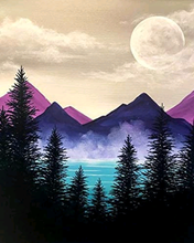 Carica l&#39;immagine nel visualizzatore di Gallery, Dipingere con i numeri - Foresta e il lago