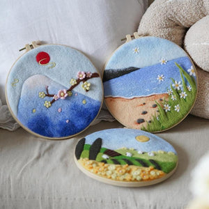 Needle Felting Il Monte Fuji