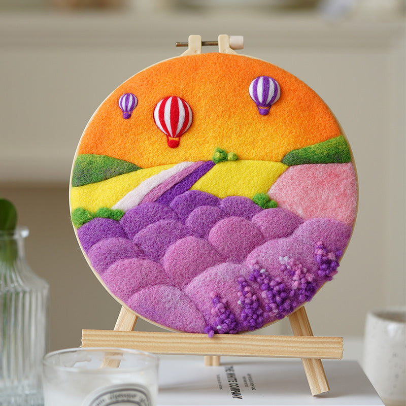 Needle Felting Mongolfiere