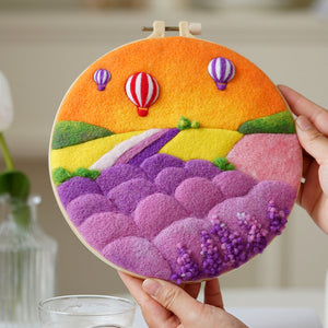 Needle Felting Mongolfiere