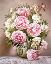 Carica l&#39;immagine nel visualizzatore di Gallery, Ricamo a Punto Croce - Belle peonie