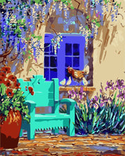 Carica l&#39;immagine nel visualizzatore di Gallery, Dipingere con i numeri - Riposo sotto al glicine Figured&#39;Art