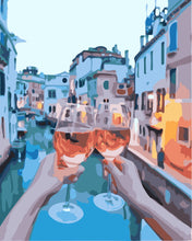 Carica l&#39;immagine nel visualizzatore di Gallery, Dipingere con i numeri - Aperitivo sul bordo del canale