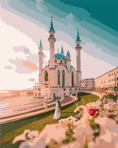 Dipingere con i numeri - Vista su un bel monumento