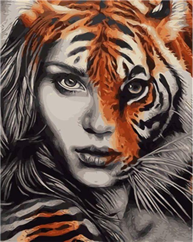 Dipingere con i numeri - La donna tigre