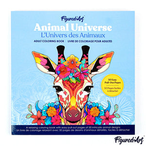 Libro da Colorare per Adulti - Universo Animale – 50 pagine