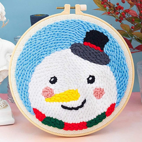 Punch Needle Pupazzo di neve