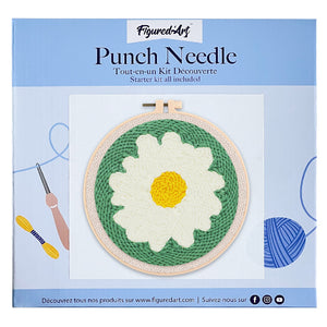 Punch Needle Kit Margherita bianca