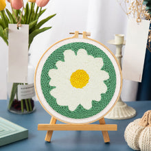 Carica l&#39;immagine nel visualizzatore di Gallery, Punch Needle Kit Margherita bianca