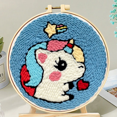 Punch Needle Baby unicorno