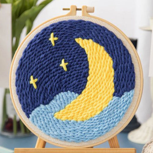 Punch Needle Luna crescente