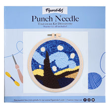 Carica l&#39;immagine nel visualizzatore di Gallery, Punch Needle Kit Bella notte stellata