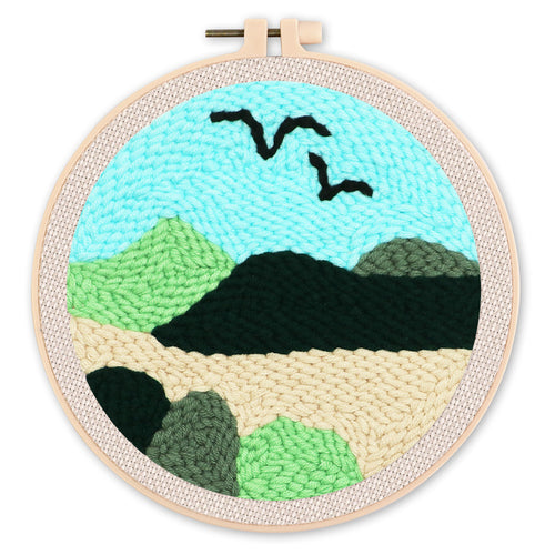 Punch Needle Uccelli in volo