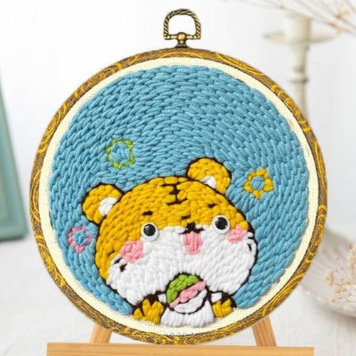 Punch Needle Tigrotto e sushi
