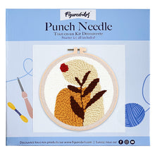 Carica l&#39;immagine nel visualizzatore di Gallery, Punch Needle Kit Foglia e sole rosso
