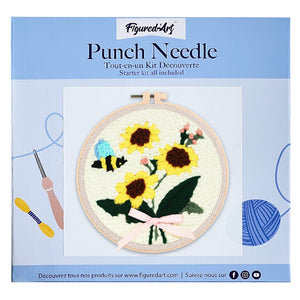 Punch Needle Kit Ape tra i fiori