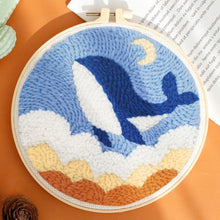 Carica l&#39;immagine nel visualizzatore di Gallery, Punch Needle Balena blu
