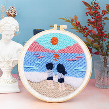 Carica l&#39;immagine nel visualizzatore di Gallery, Punch Needle Kit Coppia in spiaggia