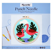Carica l&#39;immagine nel visualizzatore di Gallery, Punch Needle Kit Coppia di fenicotteri