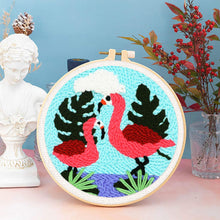 Carica l&#39;immagine nel visualizzatore di Gallery, Punch Needle Kit Coppia di fenicotteri