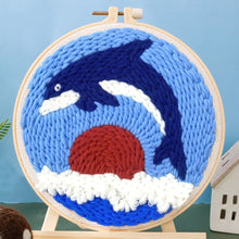Carica l&#39;immagine nel visualizzatore di Gallery, Punch Needle Delfino