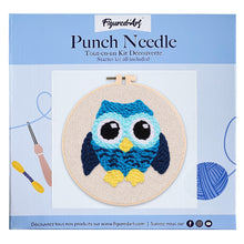 Carica l&#39;immagine nel visualizzatore di Gallery, Punch Needle Kit Gufo blu