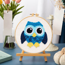 Carica l&#39;immagine nel visualizzatore di Gallery, Punch Needle Kit Gufo blu