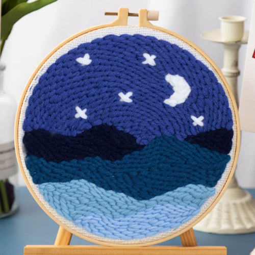 Punch Needle Sotto la luna e le stelle