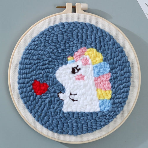 Punch Needle Bel unicorno