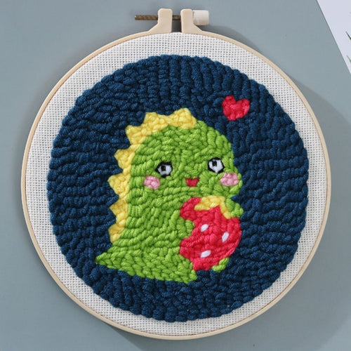 Punch Needle Piccolo drago verde
