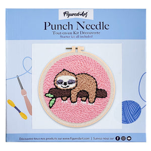 Punch Needle Kit Bradipo sul ramo
