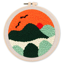 Carica l&#39;immagine nel visualizzatore di Gallery, Punch Needle Tramonto di fuoco