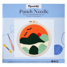 Carica l&#39;immagine nel visualizzatore di Gallery, Punch Needle Kit Tramonto di fuoco