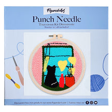 Carica l&#39;immagine nel visualizzatore di Gallery, Punch Needle Kit Gatto alla finestra