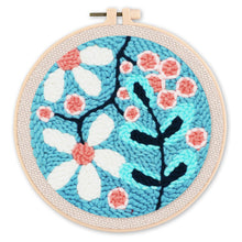 Carica l&#39;immagine nel visualizzatore di Gallery, Punch Needle Esplozione di fiori bianchi