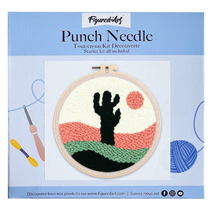 Punch Needle Kit Cactus nel deserto