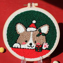 Carica l&#39;immagine nel visualizzatore di Gallery, Punch Needle Cane di Babbo Natale