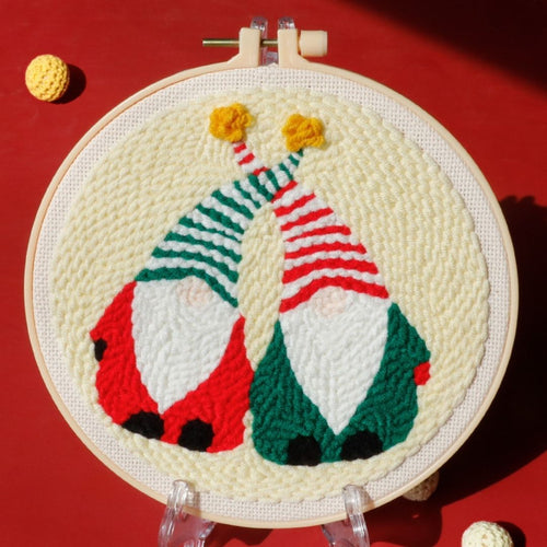 Punch Needle Elfi di Natale