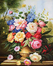 Carica l&#39;immagine nel visualizzatore di Gallery, Ricamo a Punto Croce - Bouquet multicolore