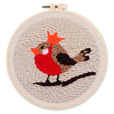 Punch Needle Pettirosso