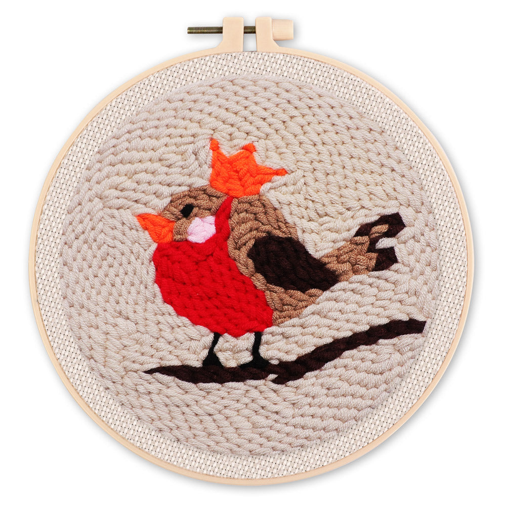 Punch Needle Pettirosso